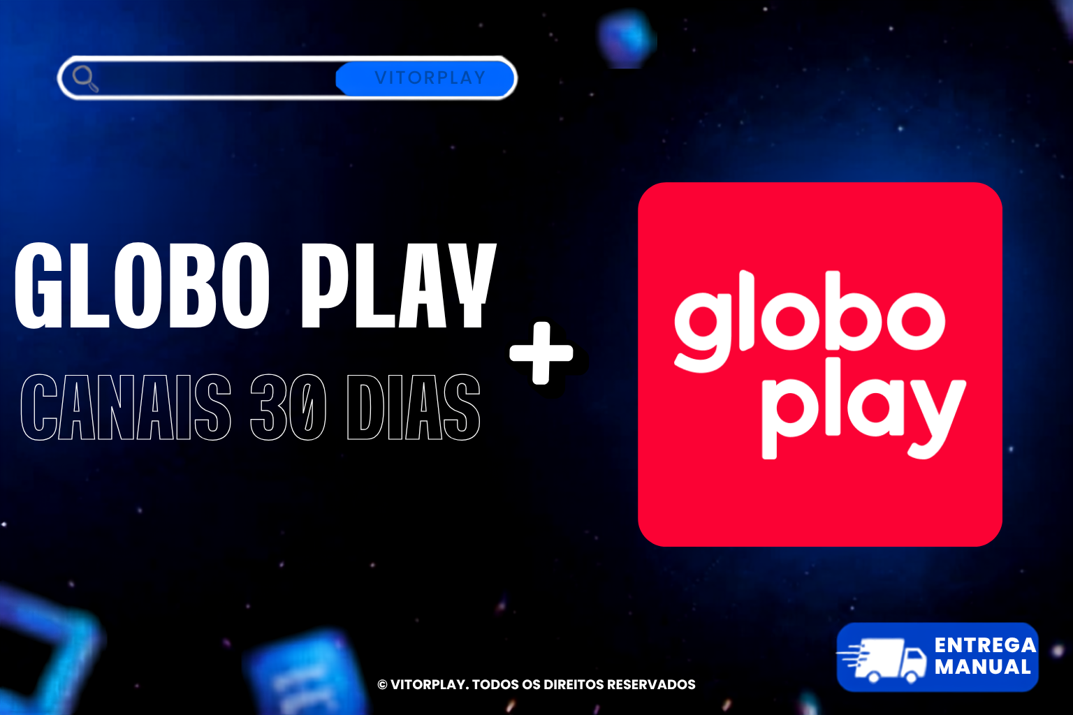 Globo play + canais - 1 acesso - entrega instantânea
