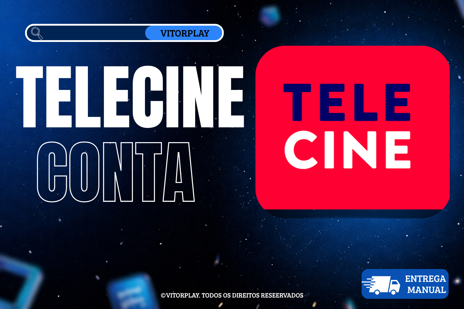Conta Telecine com 3 acessos - entrega em ate 24h